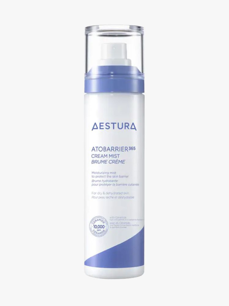 Aestura Atobarrier 365 Cream Mist in branded component on a light gray background